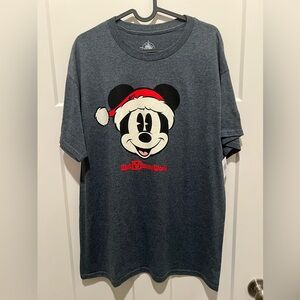 Disney Charcoal Gray Christmas tee